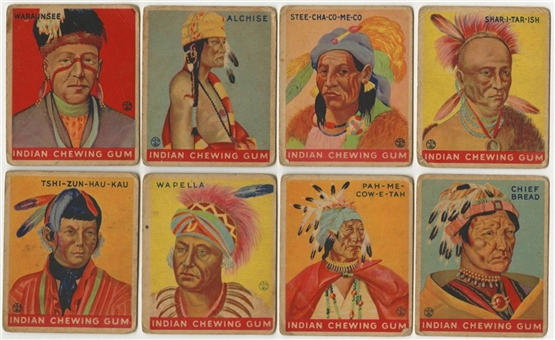 1933 R73 Goudey "Indian Gum" Scarce "Series of 288" Collection (11 Different)